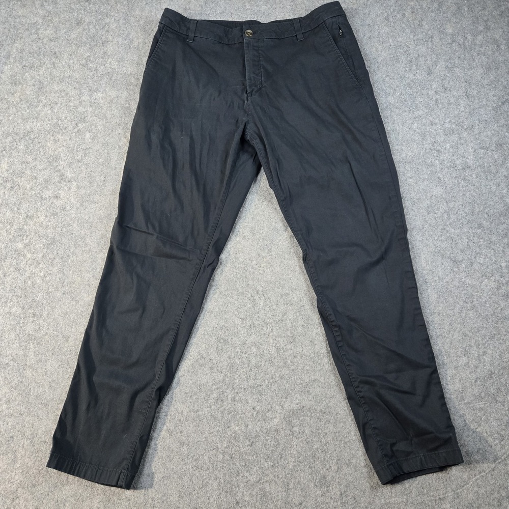 Bird Dogs Pants Mens 34x30 Fits 34x29 Black Lined Golf Performance Stretch